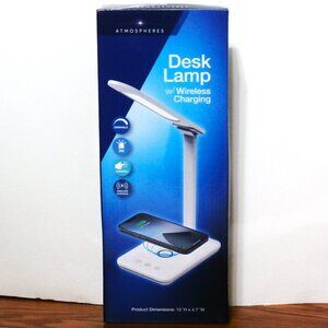 ATMOSPHERES DESK LAMP W/ Wireless Charging Dimmable, Three Light Modes